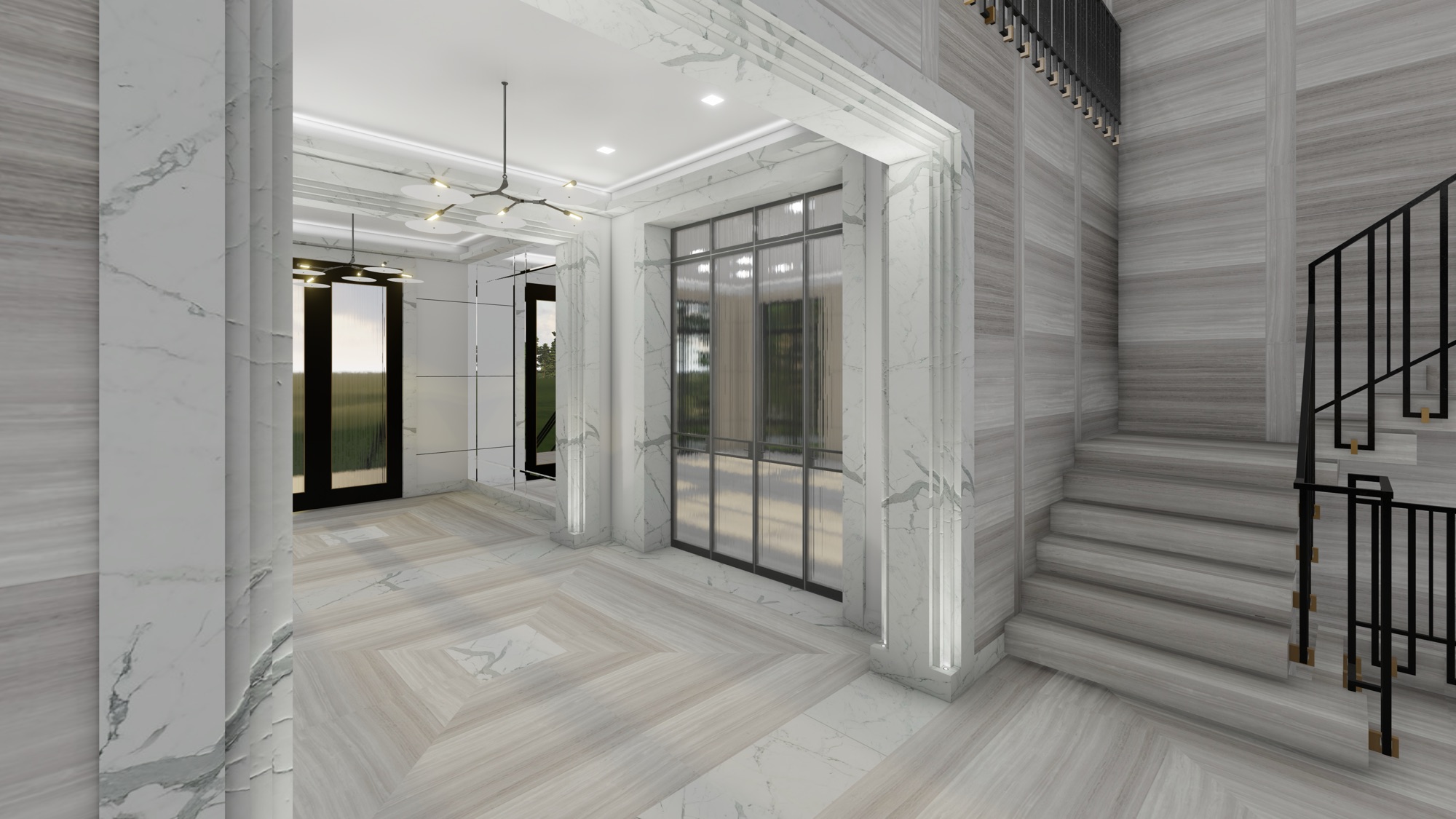 New Hillside Estate & Pavilion, Hudson River Valley, New York, interior by Scott Himmel & Co., image 5