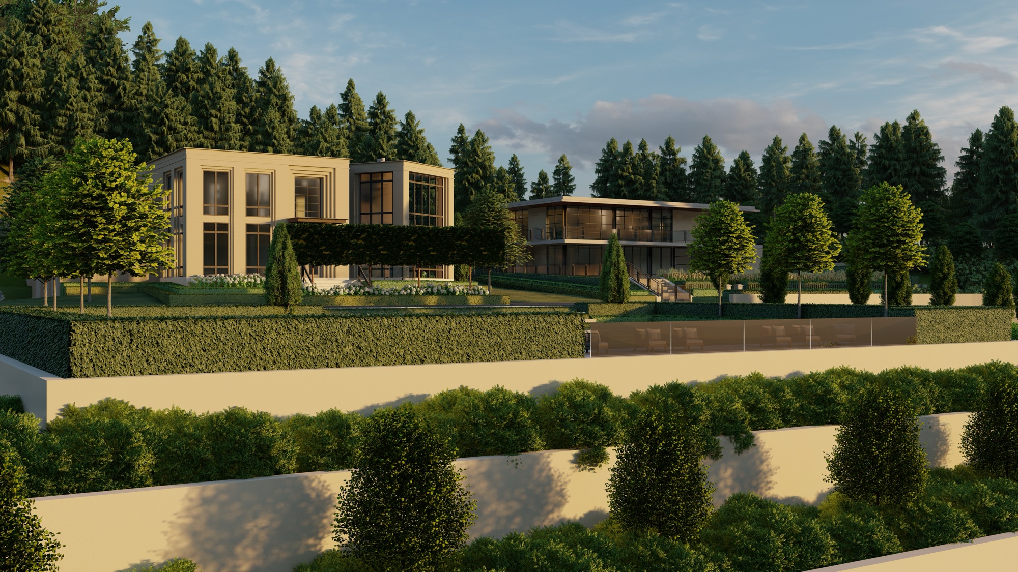 New Hillside Estate & Pavilion, Hudson River Valley, New York. Interior by Scott Himmel & Co.