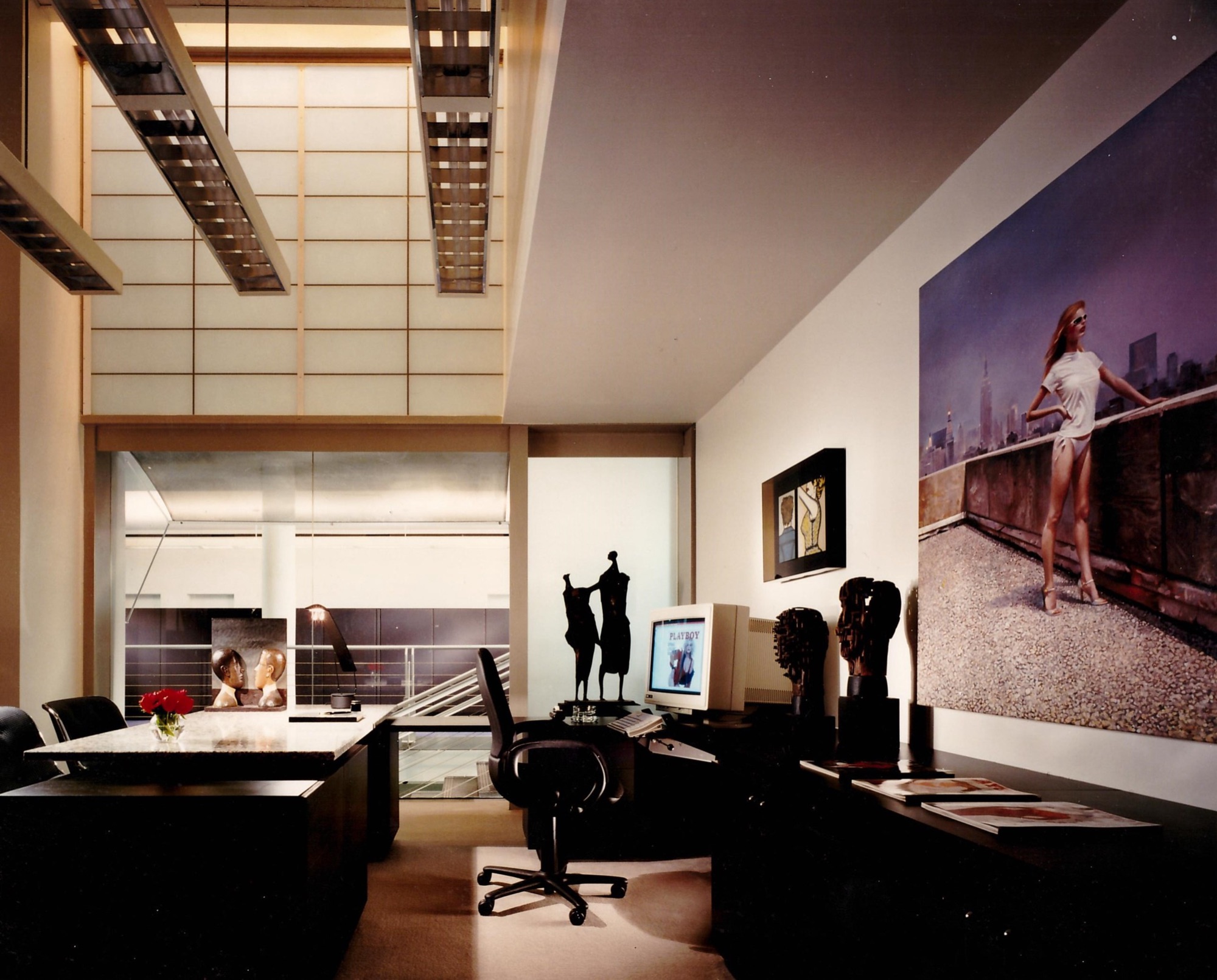 Playboy Enterprises Corporate Headquarters, American Furniture Mart, Chicago. Interior by Scott Himmel & Co.
