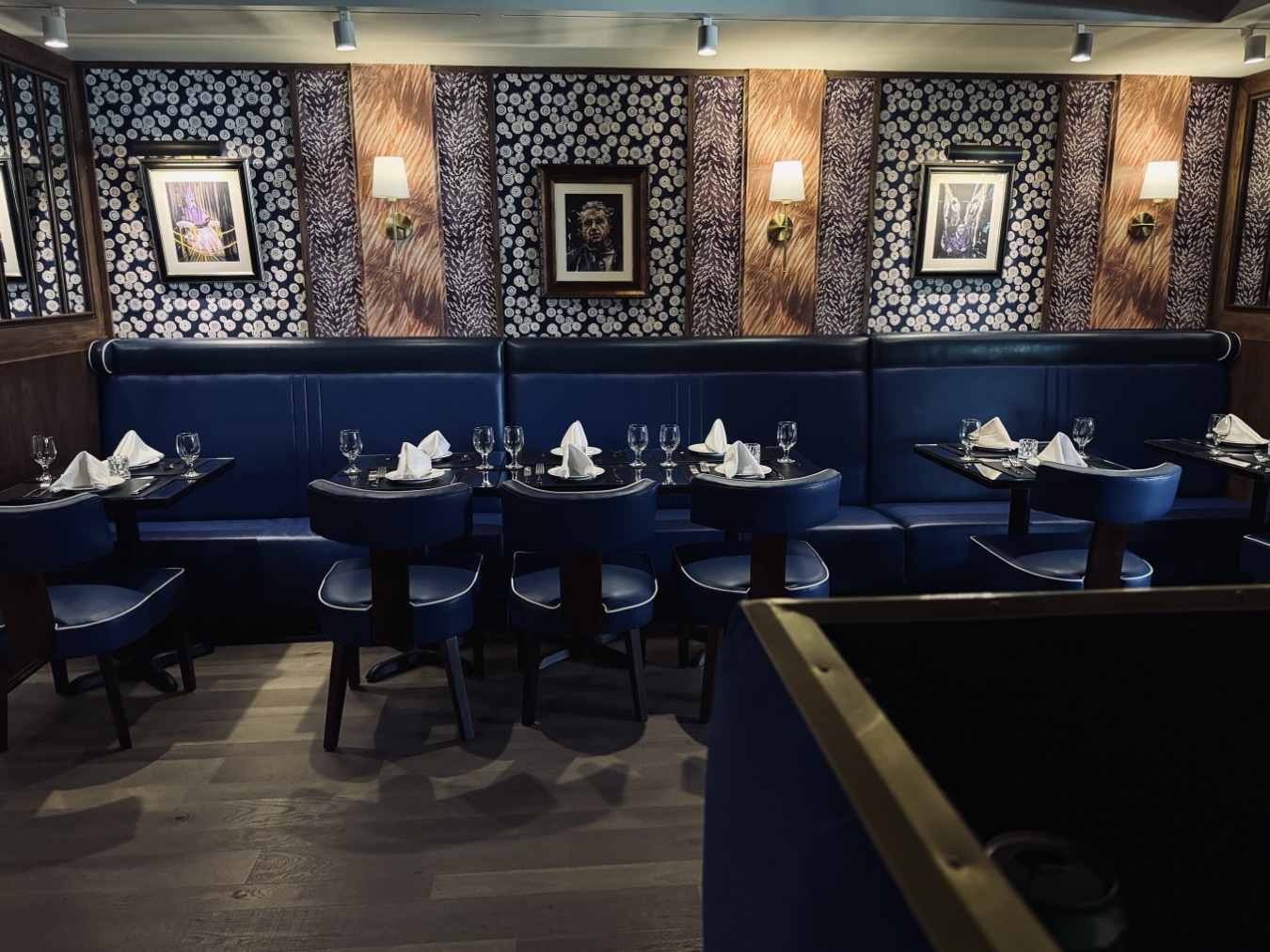 The Blue Leopard, Old Town, Chicago. Interior by Scott Himmel & Co.