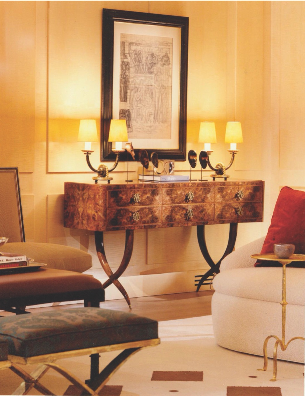 Vintage Condominium Apartment, East Lake Shore Drive, Chicago, interior by Scott Himmel & Co., image 3