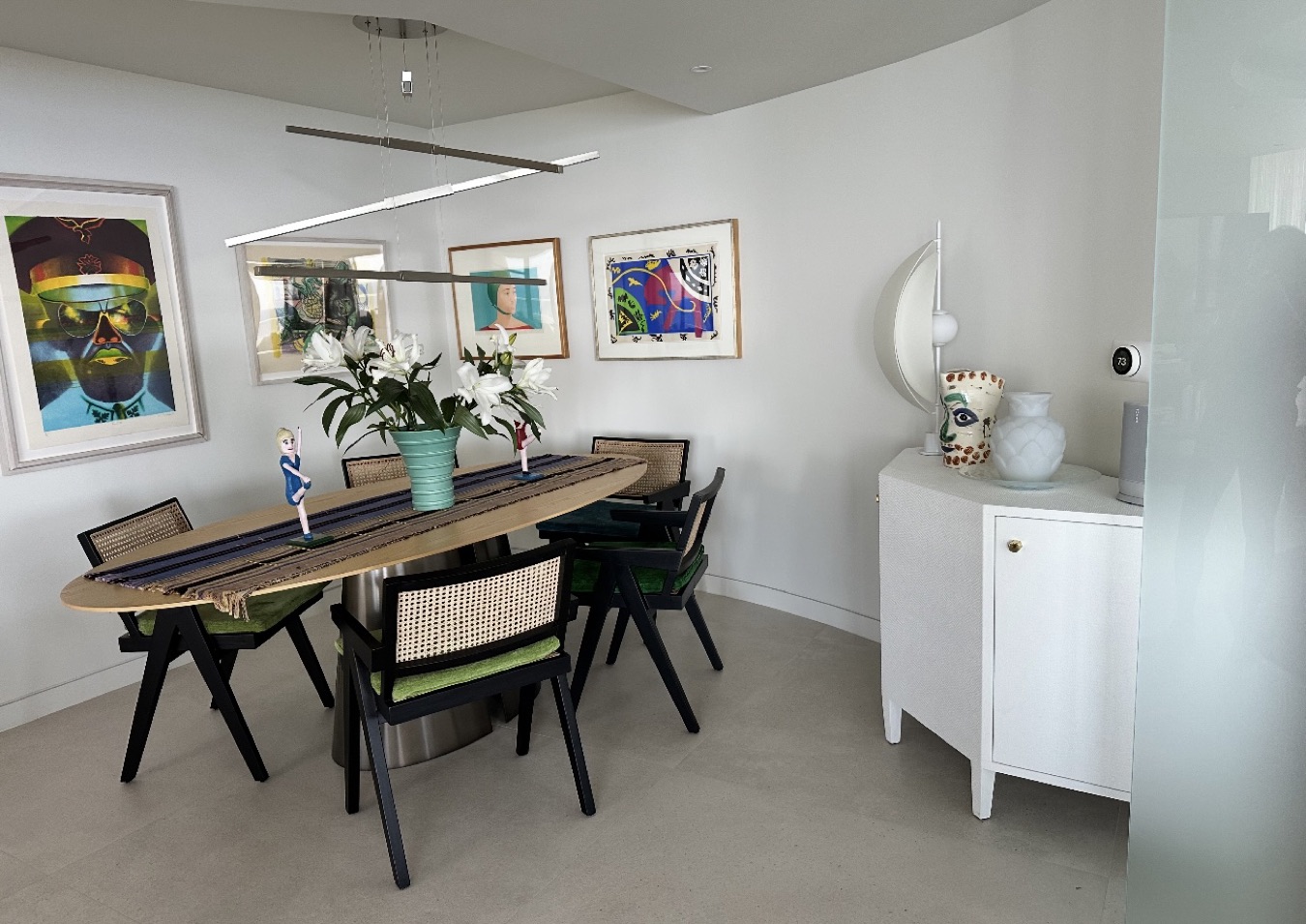 Renovated 1970s Boca Raton Condominium, Boca Raton, Florida, interior by Scott Himmel & Co., image 9