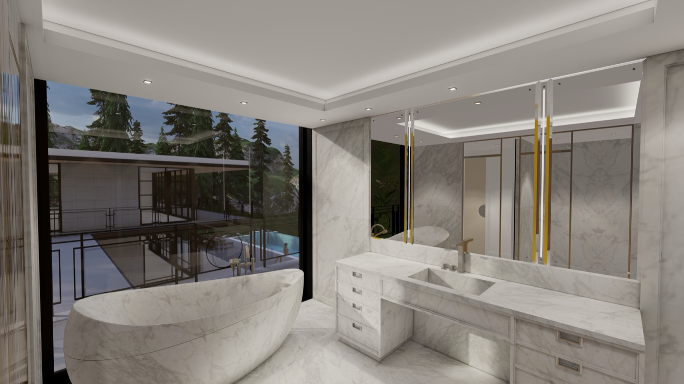 New Hillside Estate & Pavilion, Hudson River Valley, New York, interior by Scott Himmel & Co., image 14