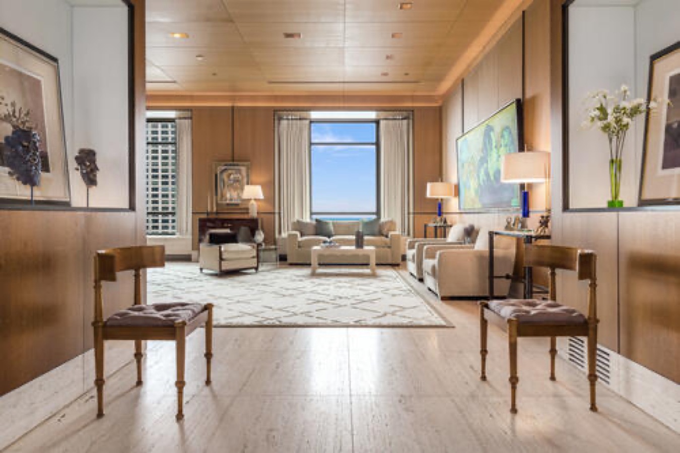 New 4,500 Sq Ft Chicago Penthouse, Chicago, Illinois. Interior by Scott Himmel & Co.