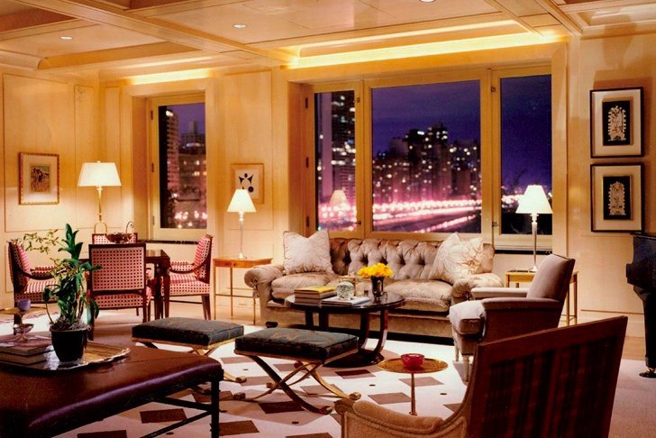 Vintage Condominium Apartment, East Lake Shore Drive, Chicago. Interior by Scott Himmel & Co.