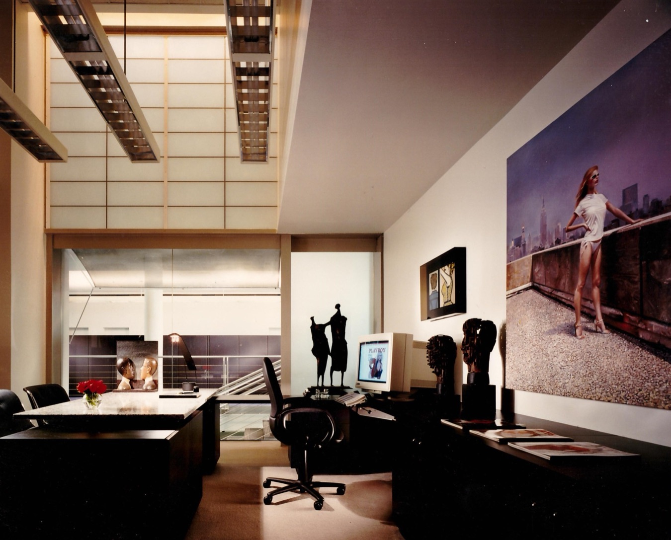 Playboy Enterprises Corporate Headquarters, American Furniture Mart, Chicago. Interior by Scott Himmel & Co.